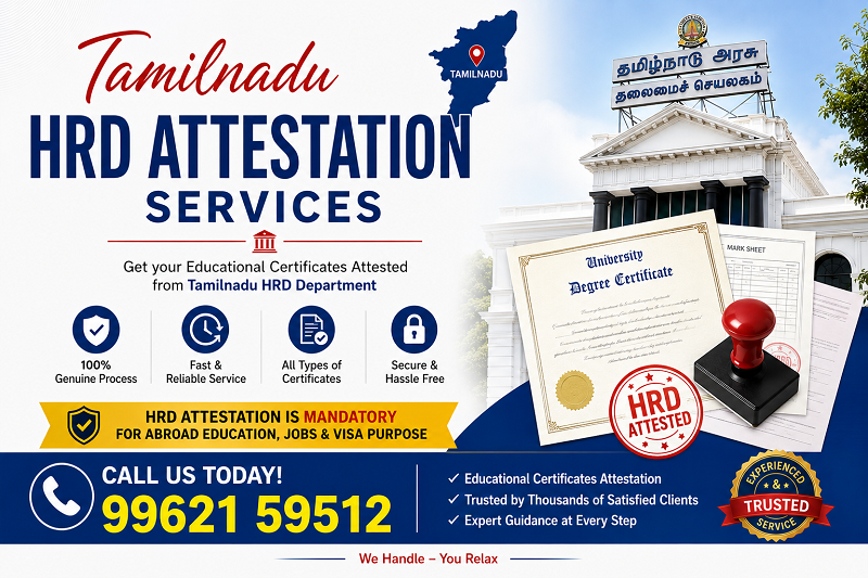 Tamilnadu Homedepartment Attestation in Cochin